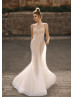 Pearl Beaded Tulle Sweet Wedding Dress